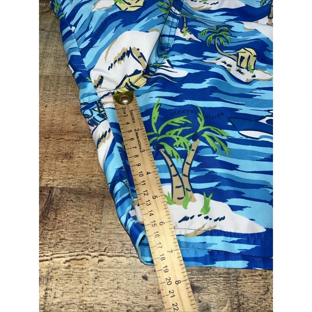 Vineyard Vines Trunks Mens L Beach Sailboat Island Lined Drawstring Resort(2738)